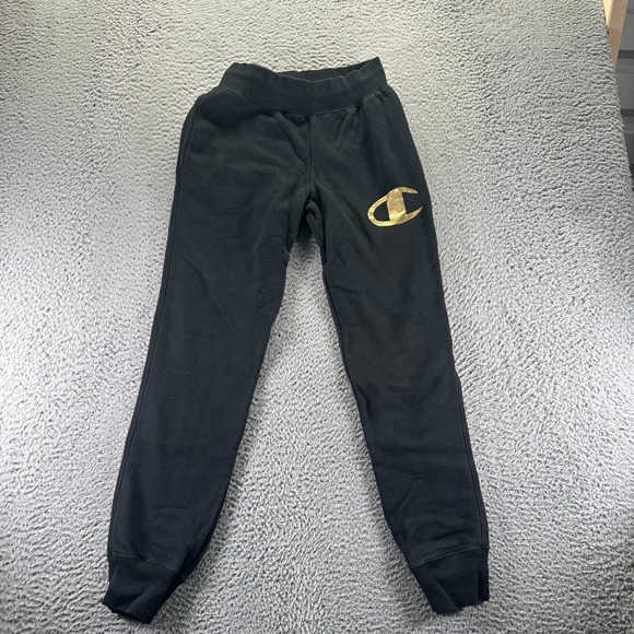 Champion Other - Vintage Champion Reverse Weave Sweatpants Mens S Black Lined Joggers Tapered
